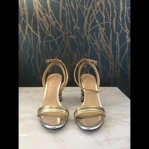 Aldo Izzie Metallic Sandal Heels